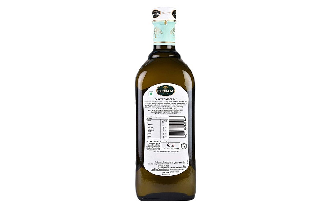 Olitalia Olive Pomace Oil    Glass Bottle  1 litre